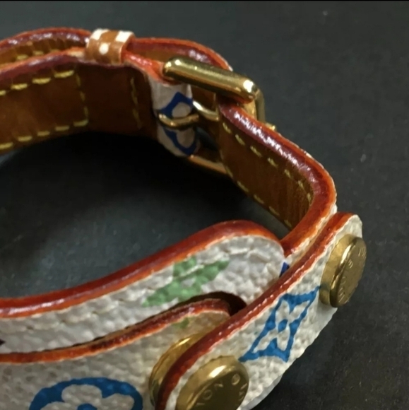 Louis Vuitton Monogram Multicolor Porte Address Bracelet Bangle with bag and box - Picture 6 of 7